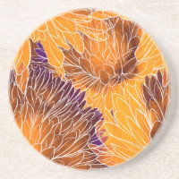 Japanisches Chrysanthemum: Aquarellfarbenes Nahtlo