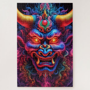 Japanisches Dämon-Jigsaw-Puzzle