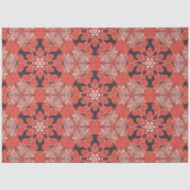 Japanisches Design in Rot und Schwarz Decoupage Seidenpapier