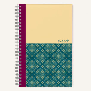 Japanisches Diamantmuster Notizbuch