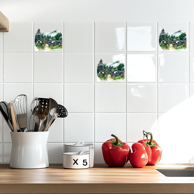 Japanisches Dorf Fliese (Von Creator hochgeladen)