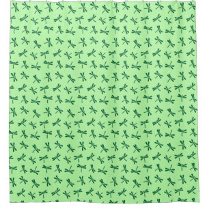 Japanisches Drachenmuster, Light Jade Green Duschvorhang