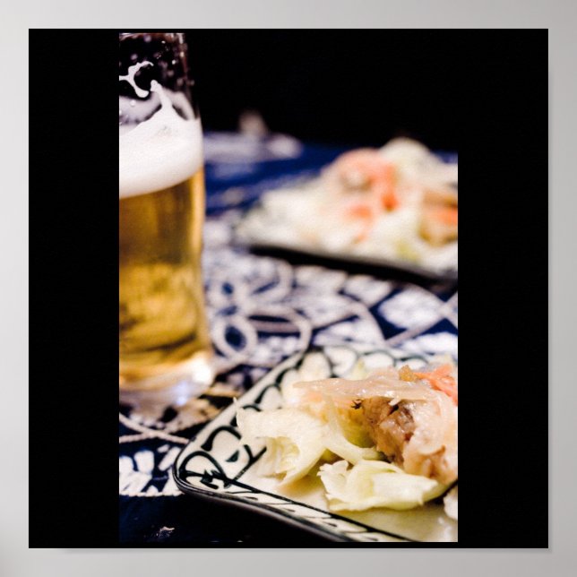 Japanisches Essen, Bilder aus Japan Poster (Vorne)