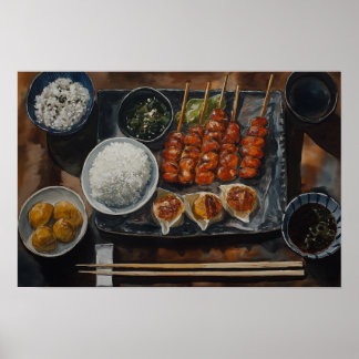 Japanisches Essen Poster