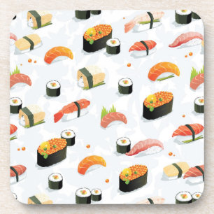 Japanisches Essen:Sushi-Muster Getränkeuntersetzer