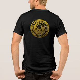 Japanisches Familienwappen-Centipede Tri-Blend Shirt