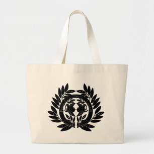 Japanisches Familienwappen KAMON Symbol Jumbo Stoffbeutel