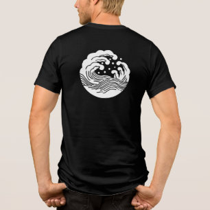 Japanisches Familienwappen-Wave Tri-Blend Shirt