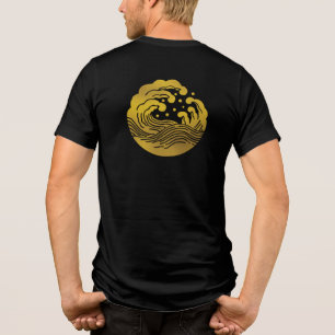 Japanisches Familienwappen-Wave Tri-Blend Shirt