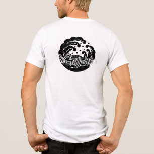 Japanisches Familienwappen-Wave Tri-Blend Shirt