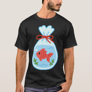 Japanisches Festival Goldfisch im Wassersack T-Shirt