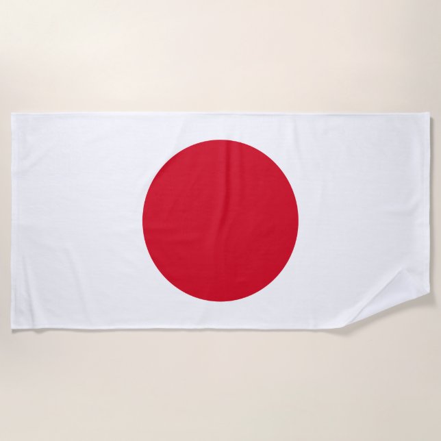 Japanisches Flag Beach Handtuch (Vorderseite)