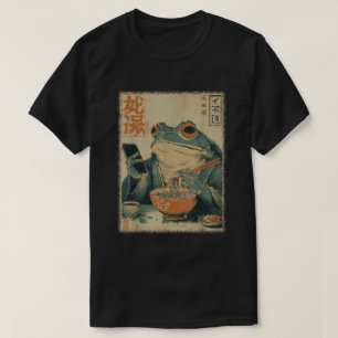 Japanisches Frosch-Ramen-Kunst Lustiges Ukiyo-e-Sh T-Shirt