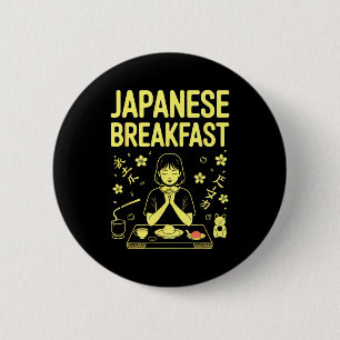Japanisches Frühstück Zen Morgen Miso-Reis-Tee-Gra Button