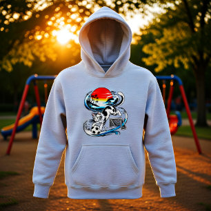 Japanisches Fußballkatze-Geschenk für Anime- und S Hoodie