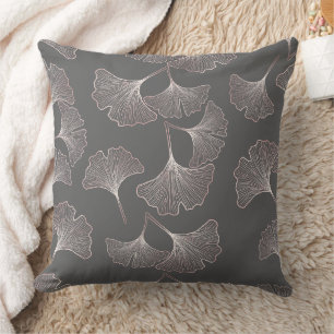 Japanisches Ginkgoblatt-Muster Kissen