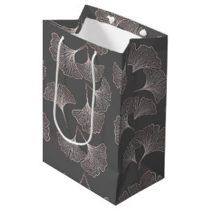 Japanisches Ginkgoblatt-Muster Mittlere Geschenktüte