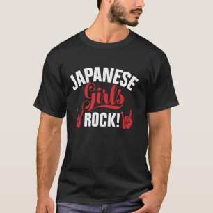 Japanisches Girls Rock Japanisches Langschläfchen  T-Shirt