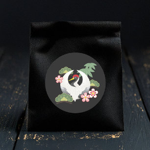 Japanisches glückliches runder aufkleber