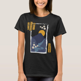 Japanisches grafisches T-Shirt Haiku Plum Blossom 