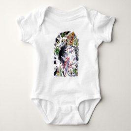Japanisches groteskes Schwertdesign Baby Strampler