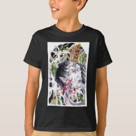 Japanisches groteskes Schwertdesign T-Shirt