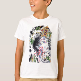 Japanisches groteskes Schwertdesign T-Shirt