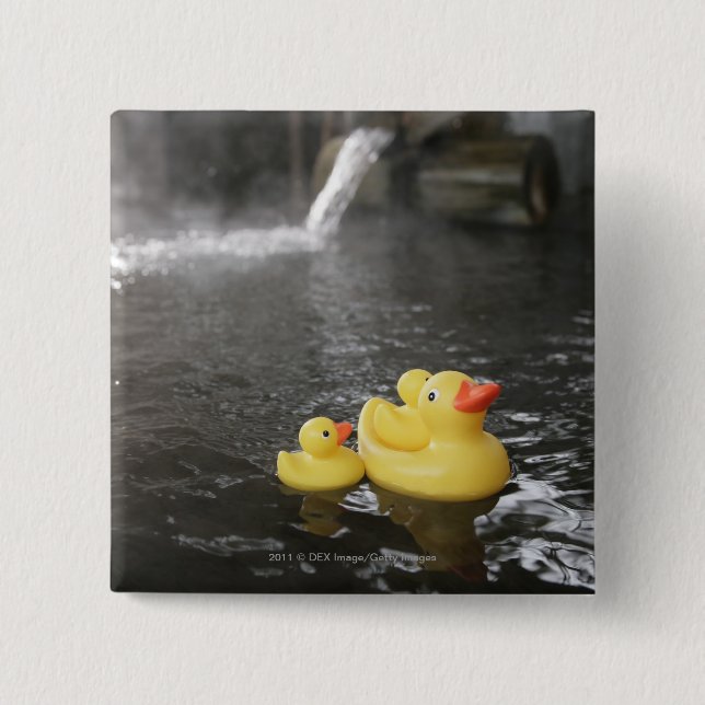 Japanisches GummiDuckies Button (Vorderseite)