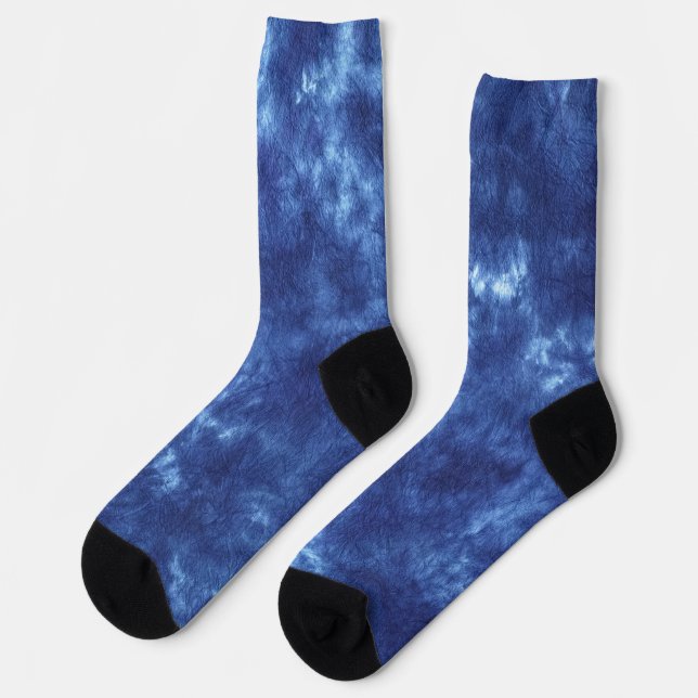 Japanisches Indigoblau Socken (Linkes Detail)