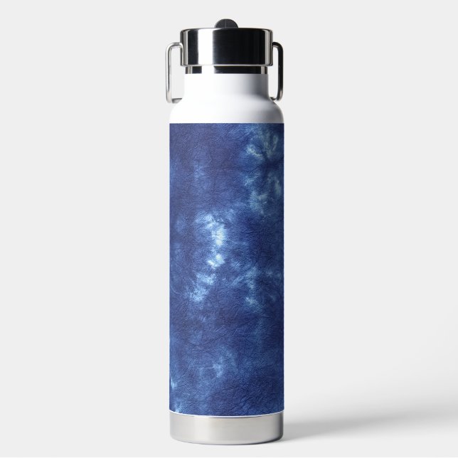 Japanisches Indigoblau Trinkflasche (Vorderseite)