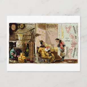 Japanisches Kaiserreich 1889 Postkarte