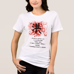 Japanisches Kanji für Höflichkeit Tri-Blend Shirt
