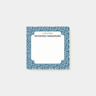 Japanisches Karakusa Arabesque Weinmuster Post-it Klebezettel