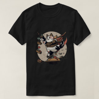 Japanisches Katzenfutter Krieg Mann und Frau T-Shi T-Shirt