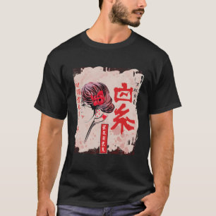 Japanisches Kawaii Geisha Mädchen in Kimono Japan T-Shirt
