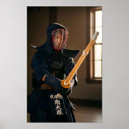 Japanisches Kendo Poster