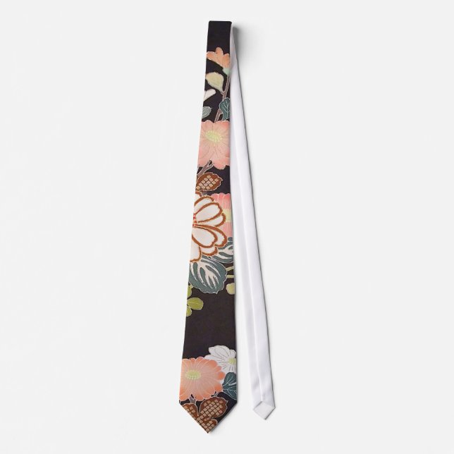 Japanisches KIMONO Gewebe, Floret-Muster Krawatte (Vorderseite)