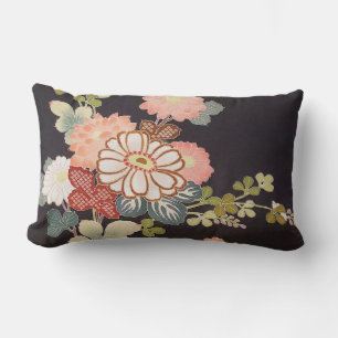 Japanisches KIMONO Textil, Floret Muster Lendenkissen