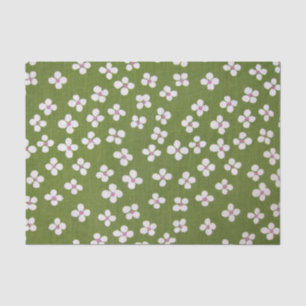 Japanisches KIMONO Textil, Floret Muster Seidenpapier