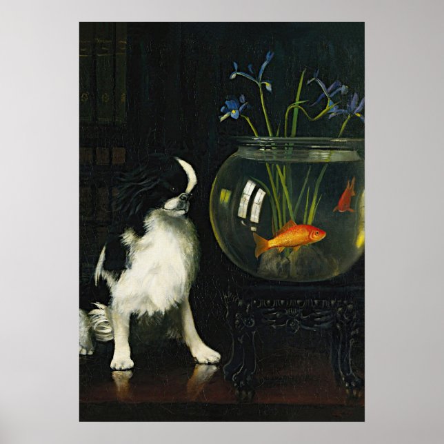 Japanisches Kino und Goldfish, Vintage Kunst Poster (Vorne)