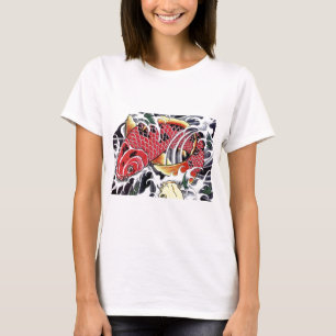 Japanisches Koi-Fisch-Tattoo T-Shirt