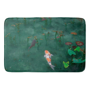 Japanisches Koi Fish Nature Foto Badematte
