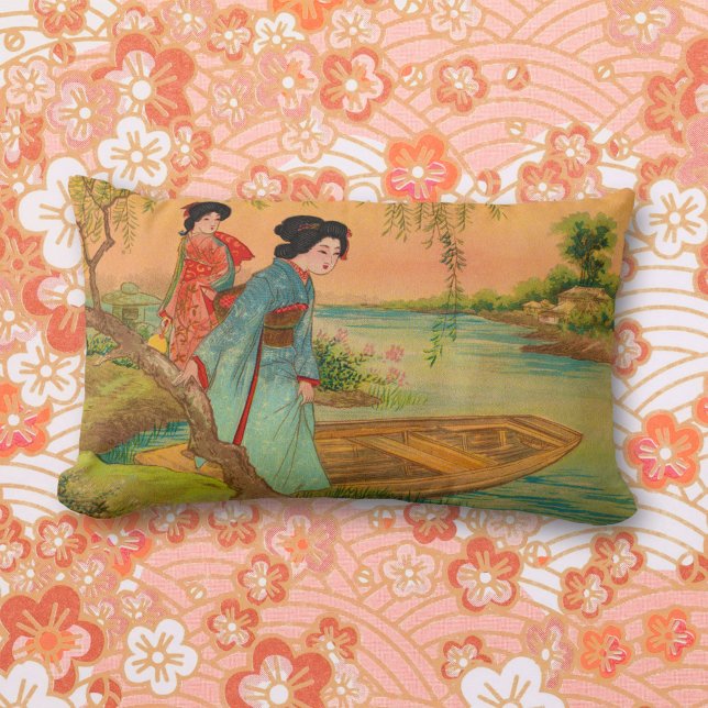 Japanisches Lakeside Lumbar Kissen (Von Creator hochgeladen)