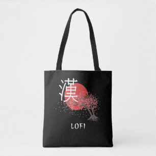 Japanisches Lofi Hip Hop Kanji Kirsch Blossom Lofi Tasche