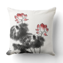 Japanisches Lotus-Blume-Kopfkissen