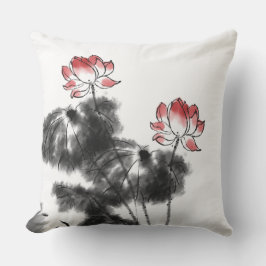 Japanisches Lotus-Blume-Kopfkissen Kissen