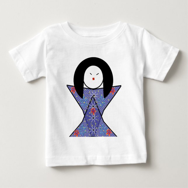 japanisches Mädchen Baby T-shirt (Vorderseite)