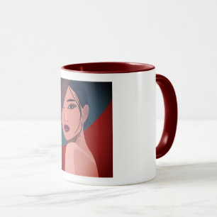 Japanisches Mädchen – Elegantes modernes ästhetisc Tasse