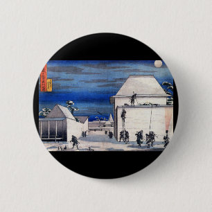 Japanisches malendes C. 1800's Button
