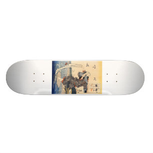 Japanisches malendes C. 1800's Skateboard